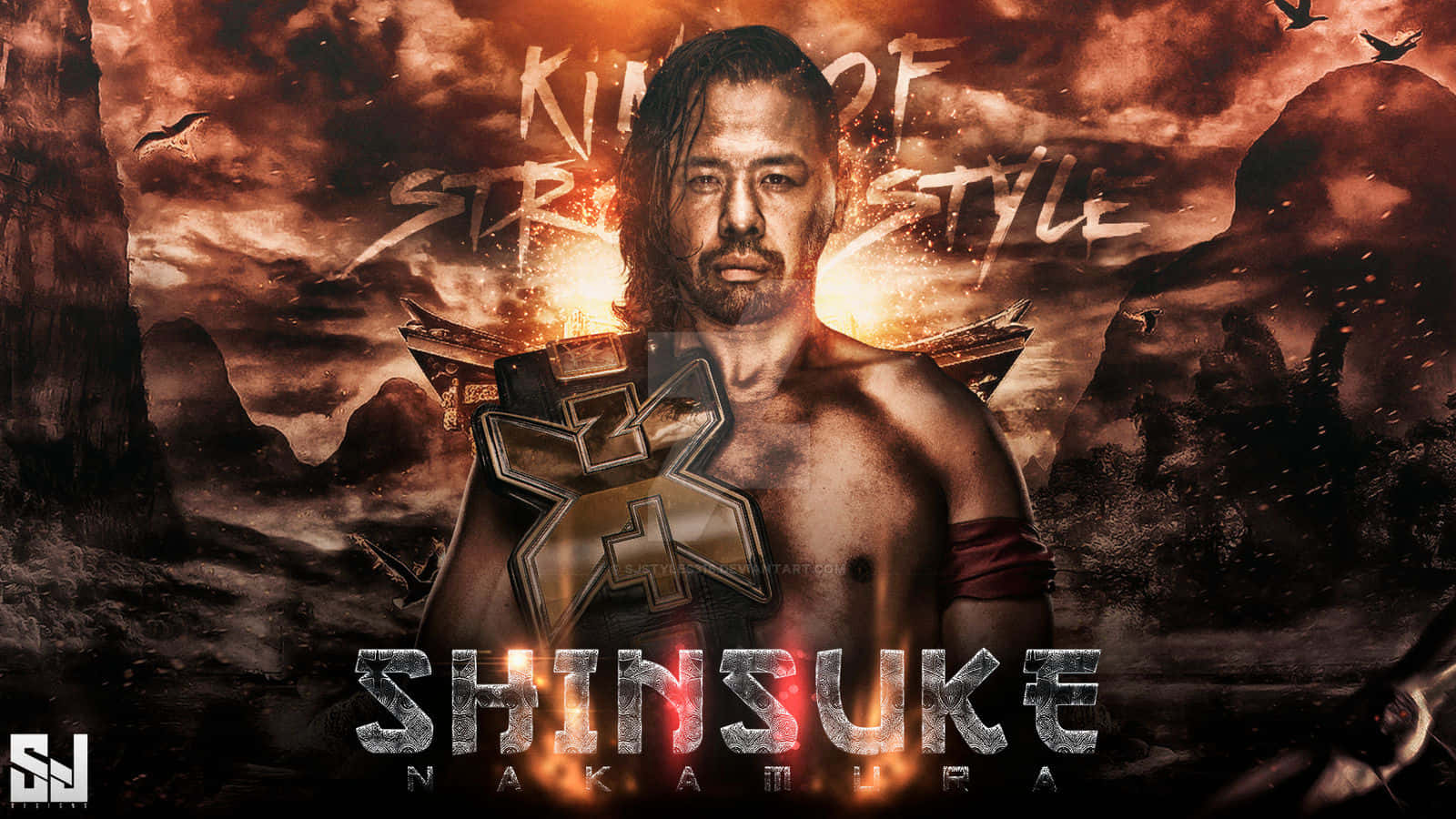 Sj Designs 3d Shinsuke Nakamura Hd Wallpaper