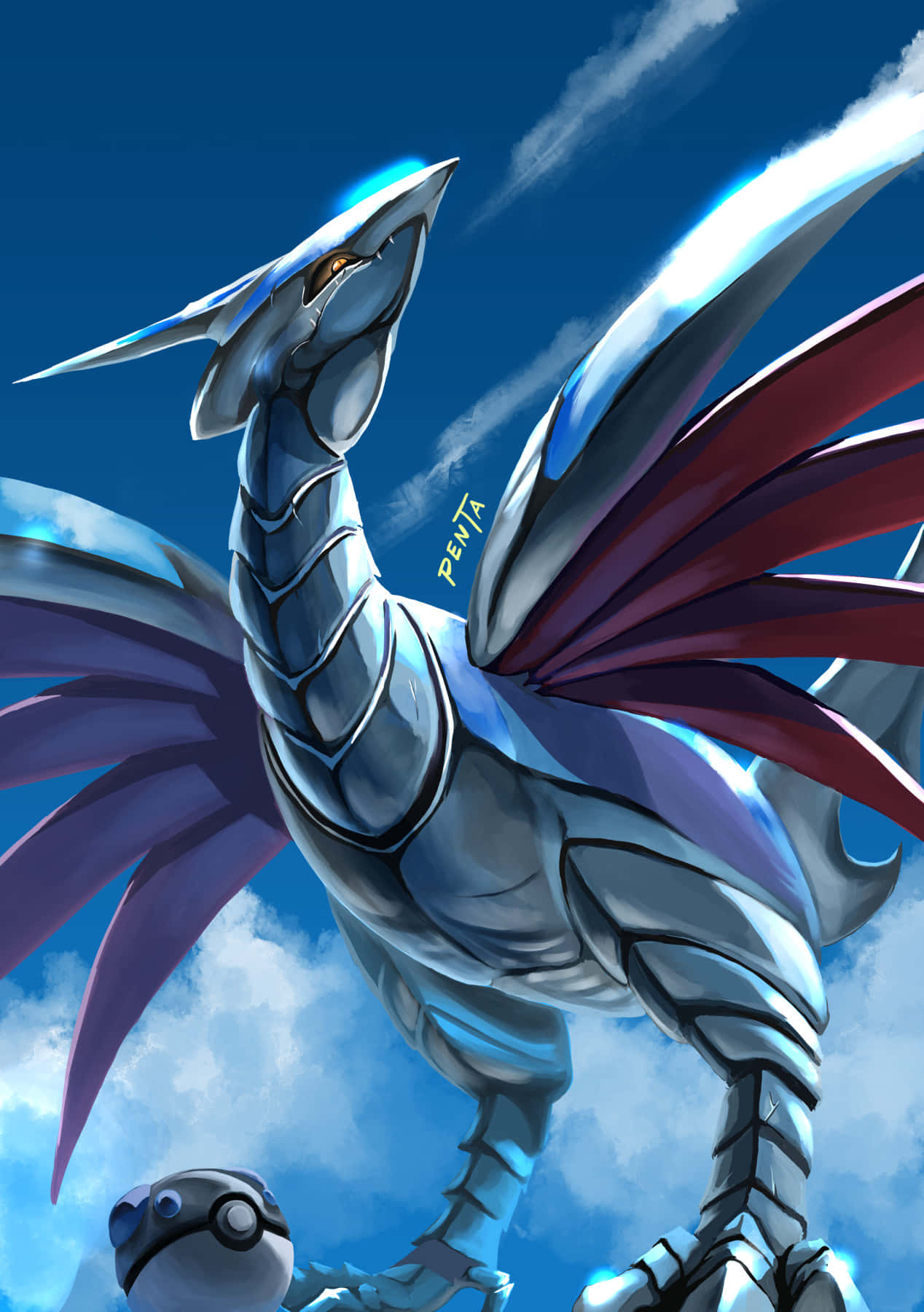 Skarmory 3d Art Wallpaper