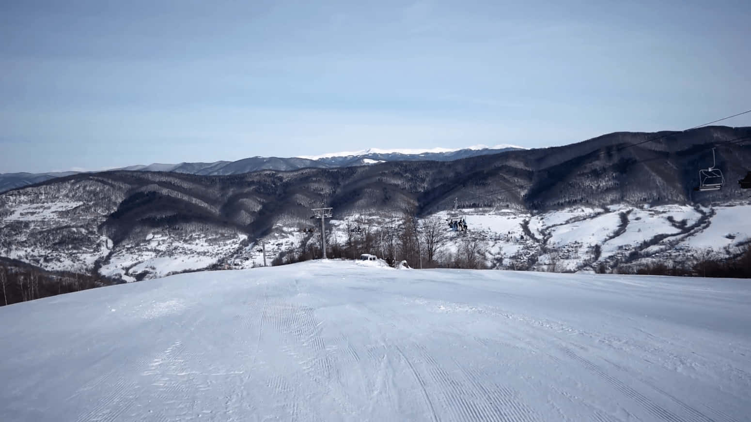 Ski Resort In The Mountains Snow 4k Wallpaper