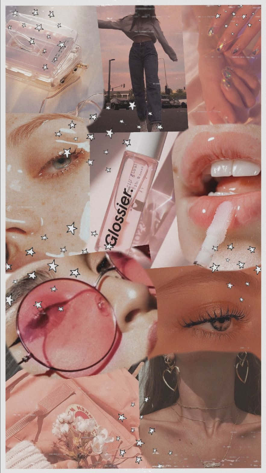 Skincare Aesthetic Collage Wallpaper