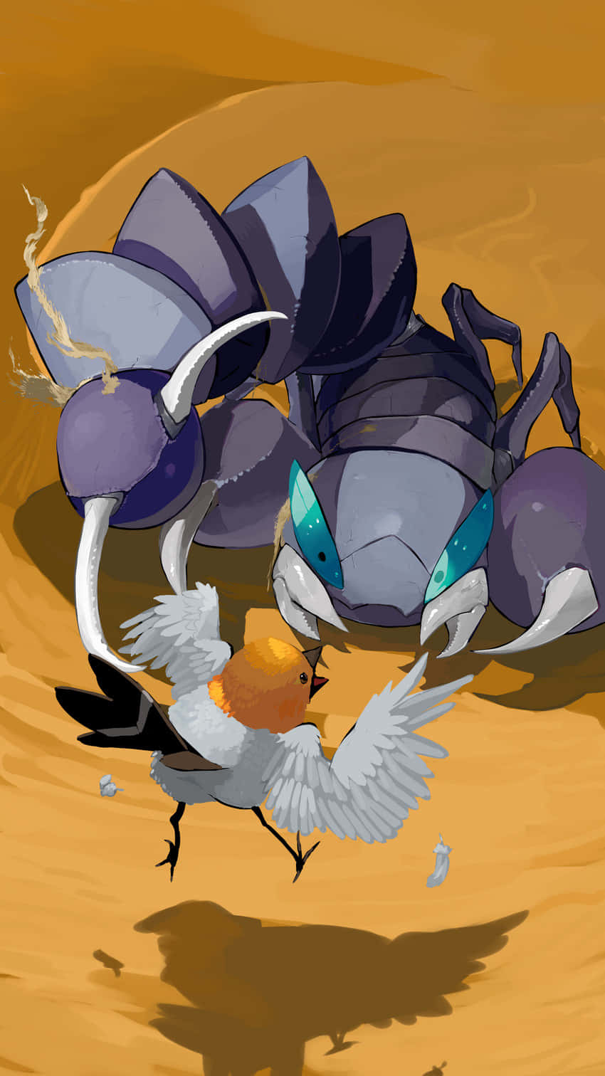 Skorupi Versus Fletchling Wallpaper