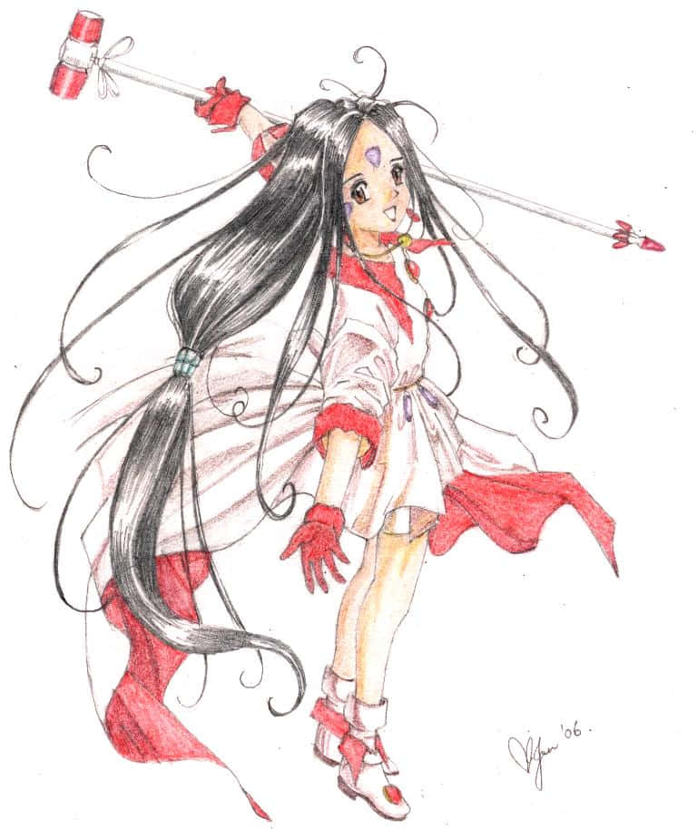 Skuld Anime Character Drawing2006 Wallpaper