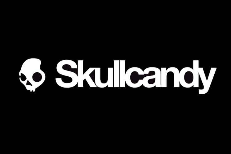 Skull Candy Logo On A Black Background Wallpaper