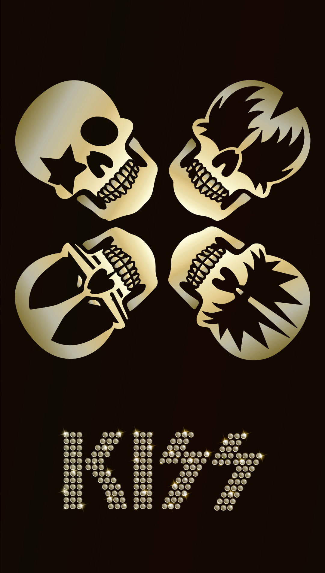 Skull Kiss Band Wallpaper