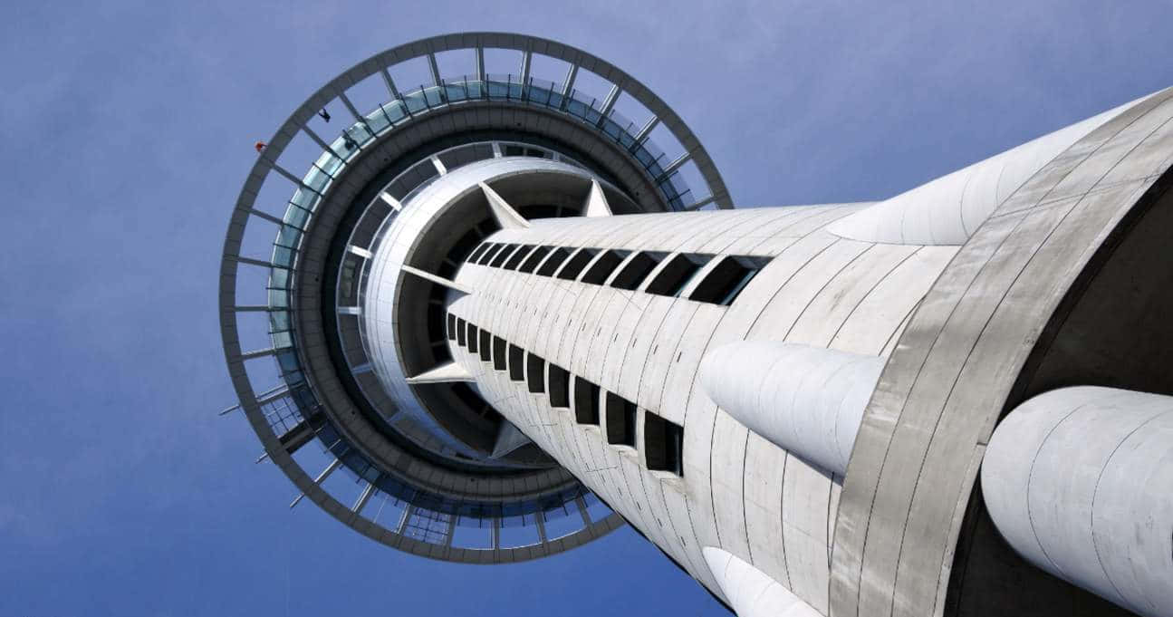 Sky Tower Auckland Upward View Wallpaper