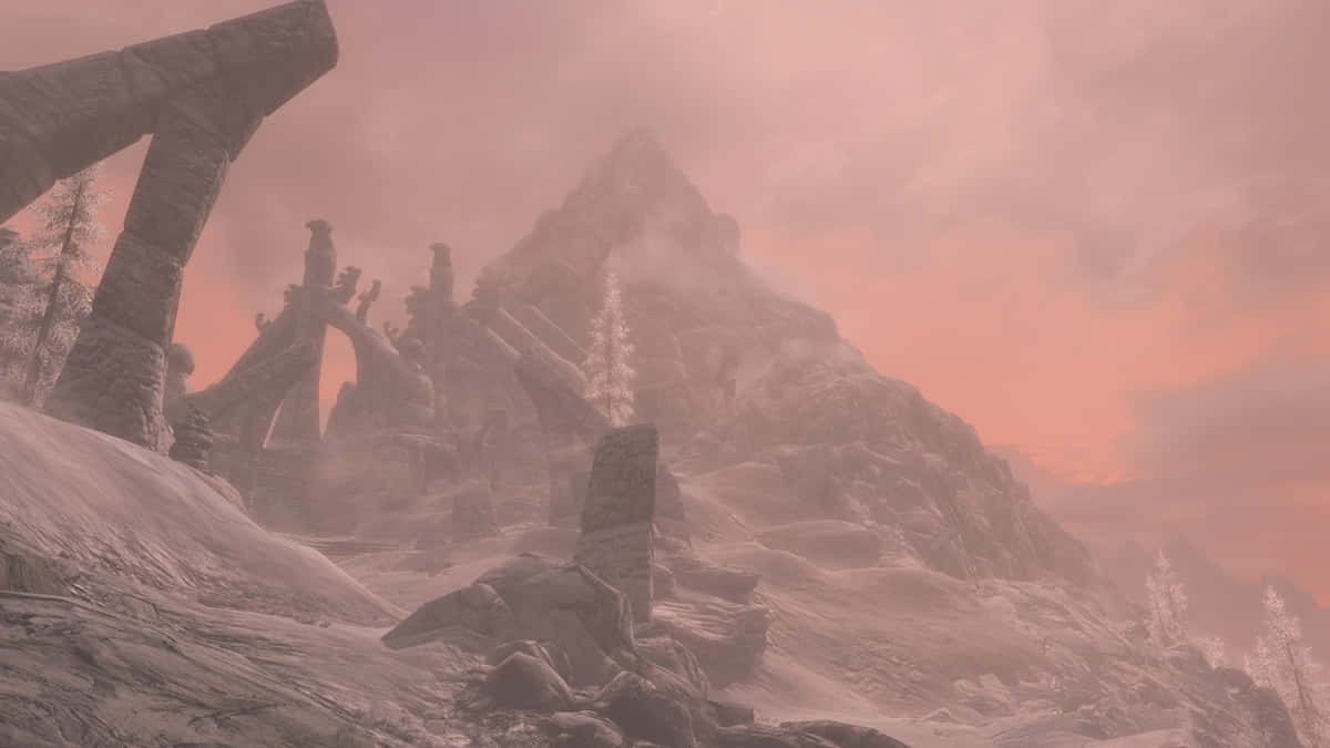 Skyrim_ S E_ Bleak_ Falls_ Barrow_ At_ Dusk Wallpaper