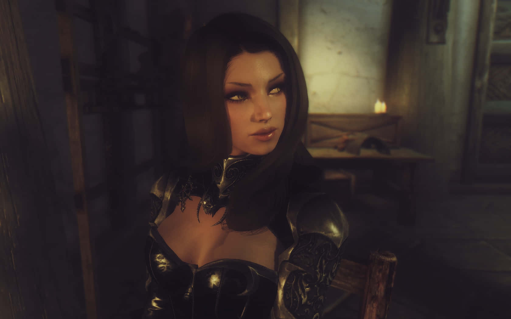 Skyrim's Serana - The Enigmatic Vampire Companion Wallpaper