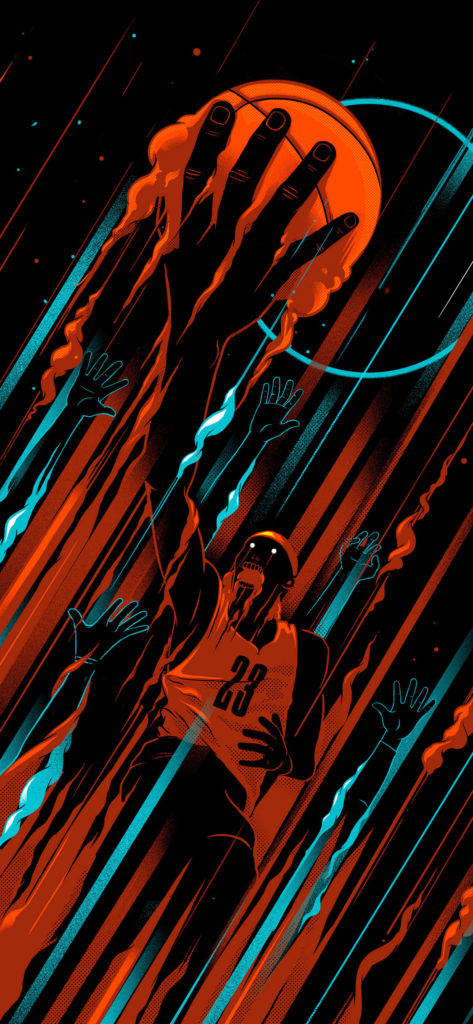 Slam Dunk - The Basketball Fervor On Apple Iphone Wallpaper