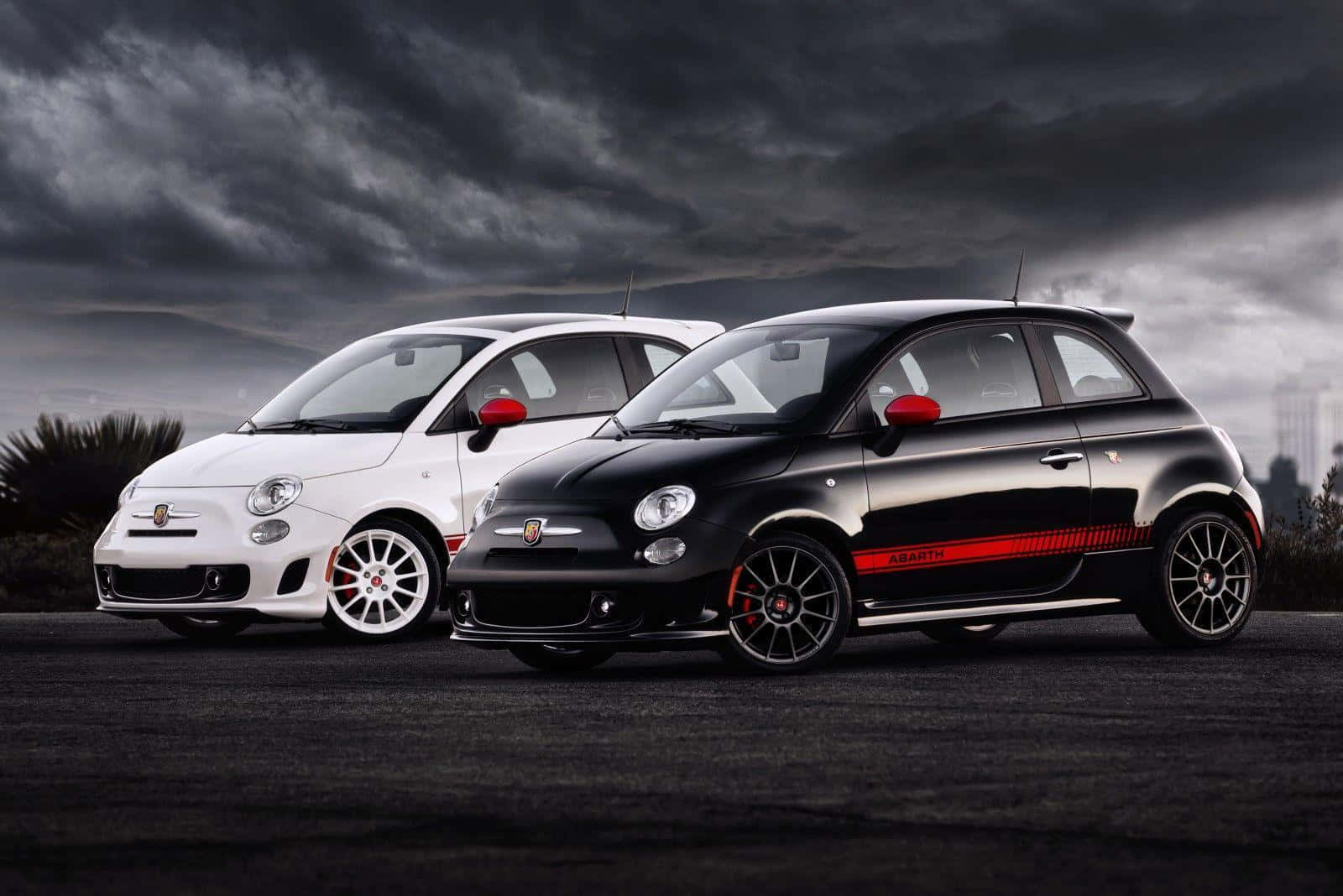 Sleek Abarth Vehicle Showcasing Its Iconic Style And Performance Wallpaper