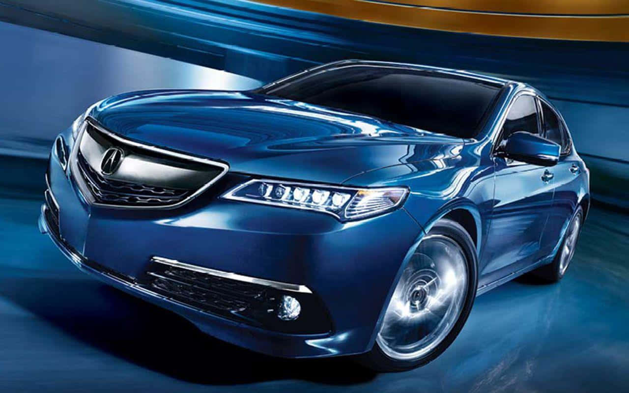 Sleek Acura Tlx In Urban Setting Wallpaper