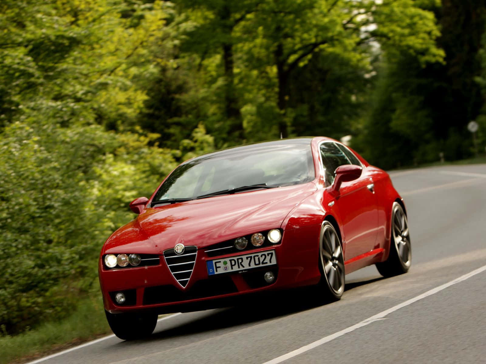 Sleek Alfa Romeo Brera In Urban Setting Wallpaper