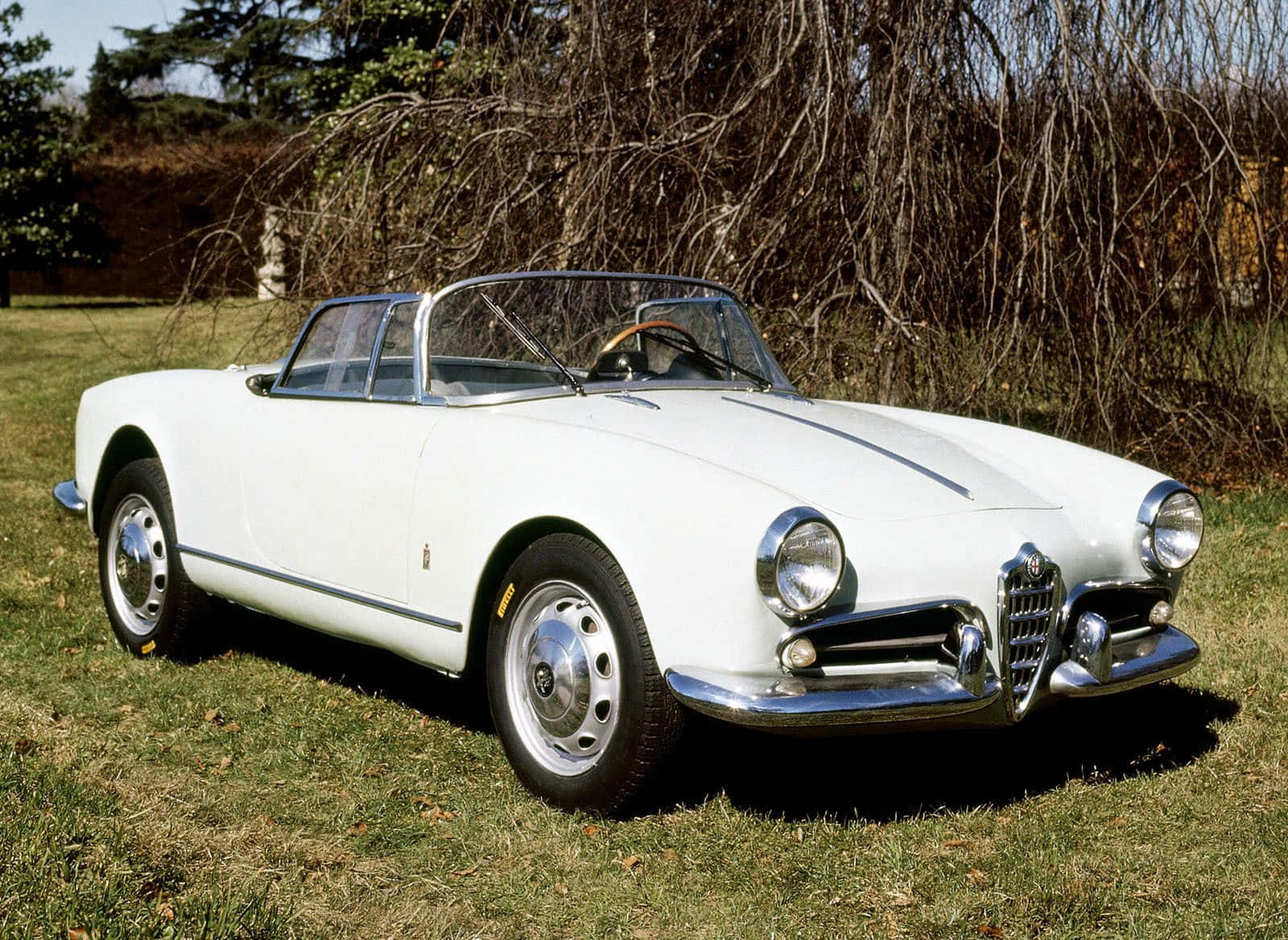 Sleek Alfa Romeo Spider In Its Natural Habitat Wallpaper