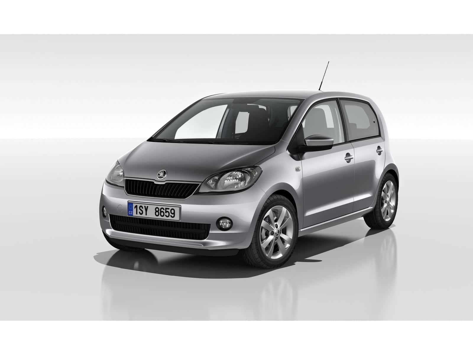 Sleek And Compact Skoda Citigo In Urban Environment Wallpaper