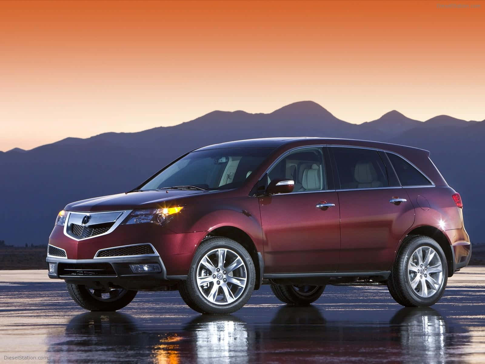 Sleek And Powerful Acura Mdx Suv Wallpaper