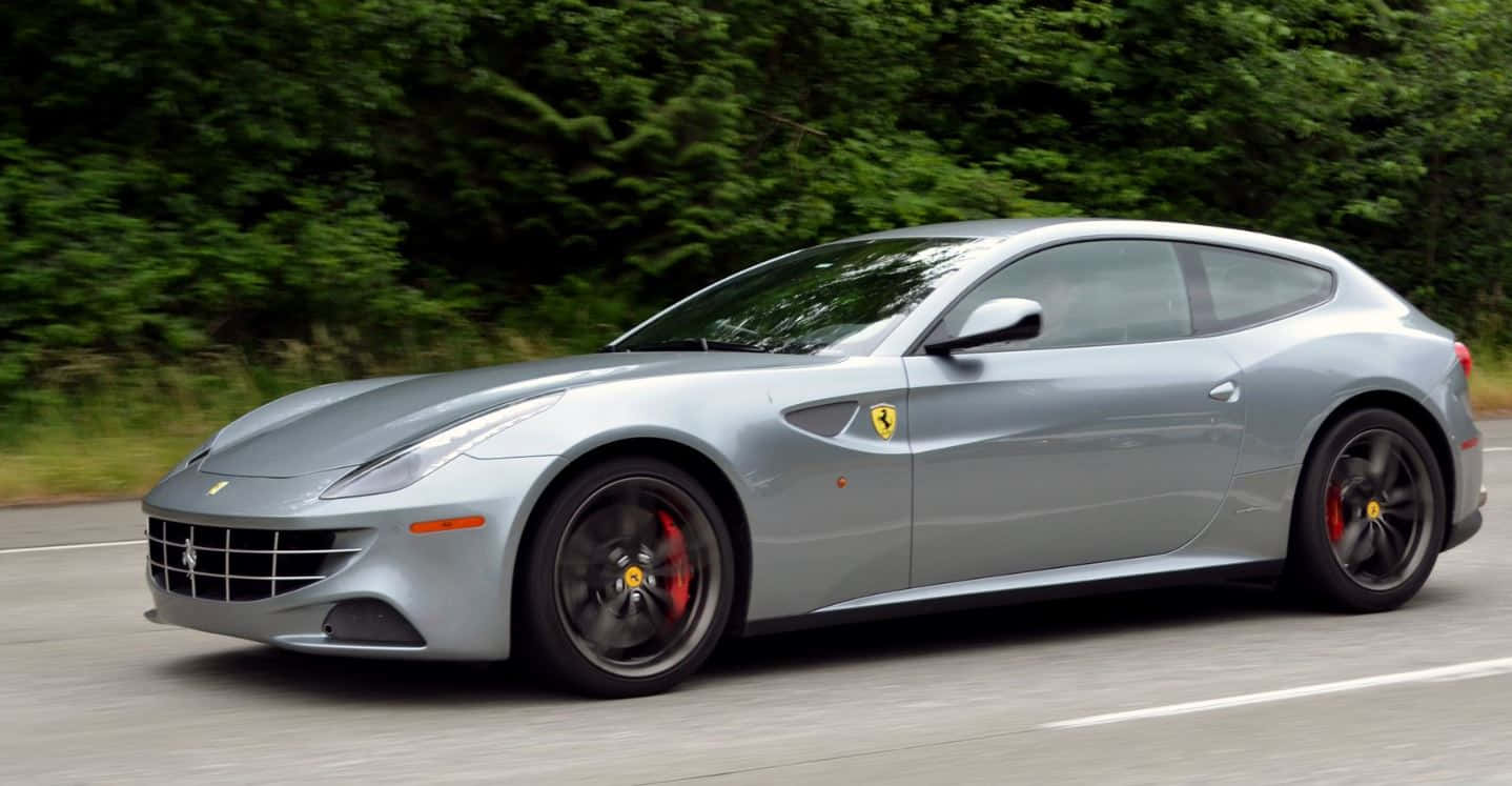 Sleek And Powerful Red Ferrari Ff Wallpaper