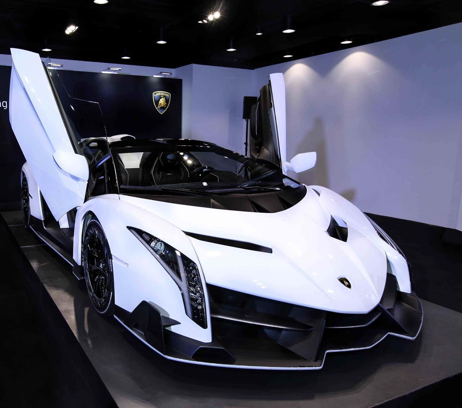 Sleek And Stunning Lamborghini Veneno In Action Wallpaper