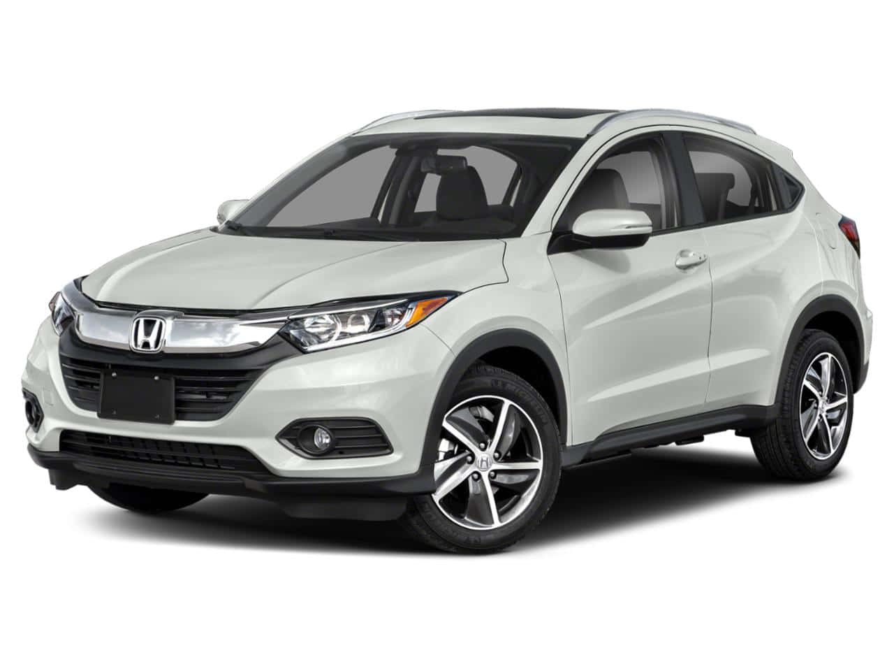 Sleek And Stylish Blue Honda Hr-v On A Scenic Highway Wallpaper