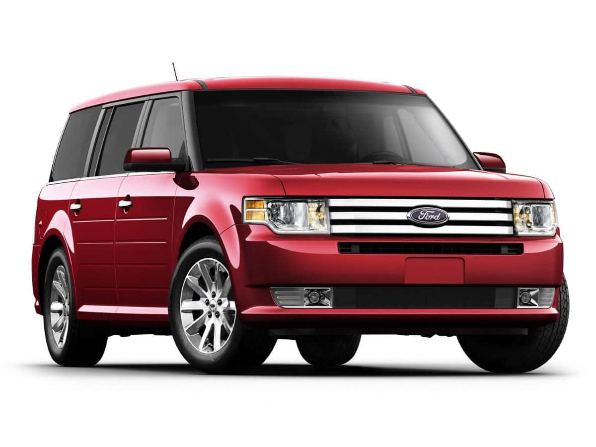 Sleek And Stylish Ford Flex On The Road Wallpaper