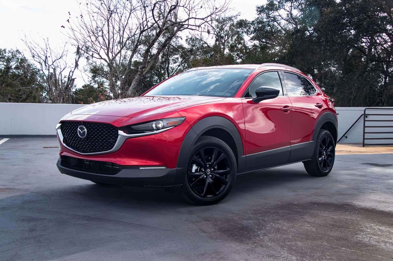 Sleek And Stylish Mazda Cx-30 In Motion Wallpaper