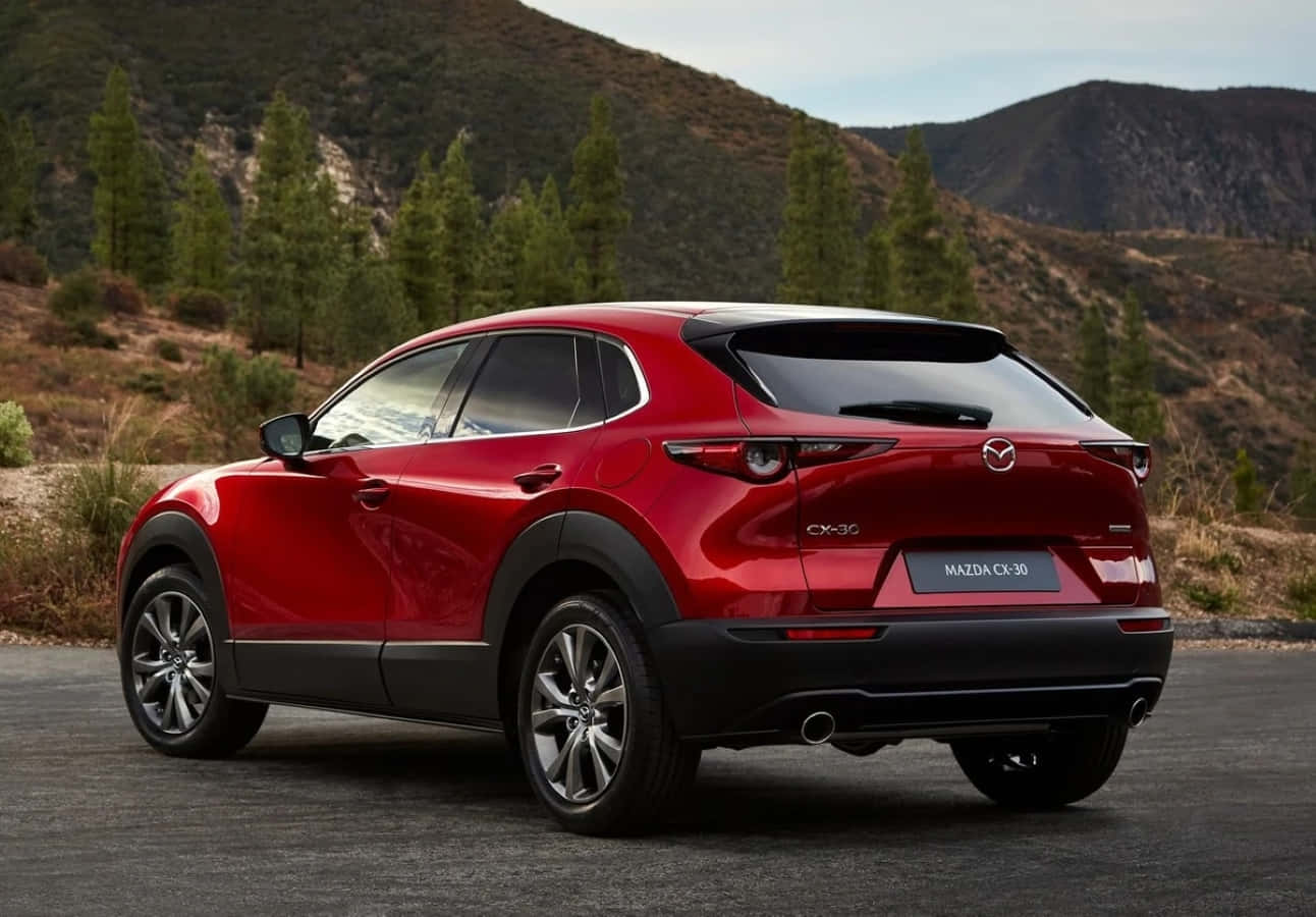 Sleek And Stylish Mazda Cx-30 On The Road Wallpaper