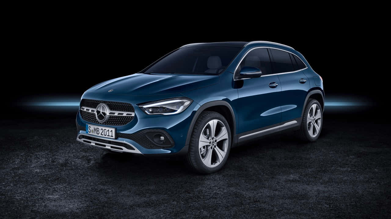 Sleek And Stylish Mercedes Benz Gla-class On Open Road Wallpaper