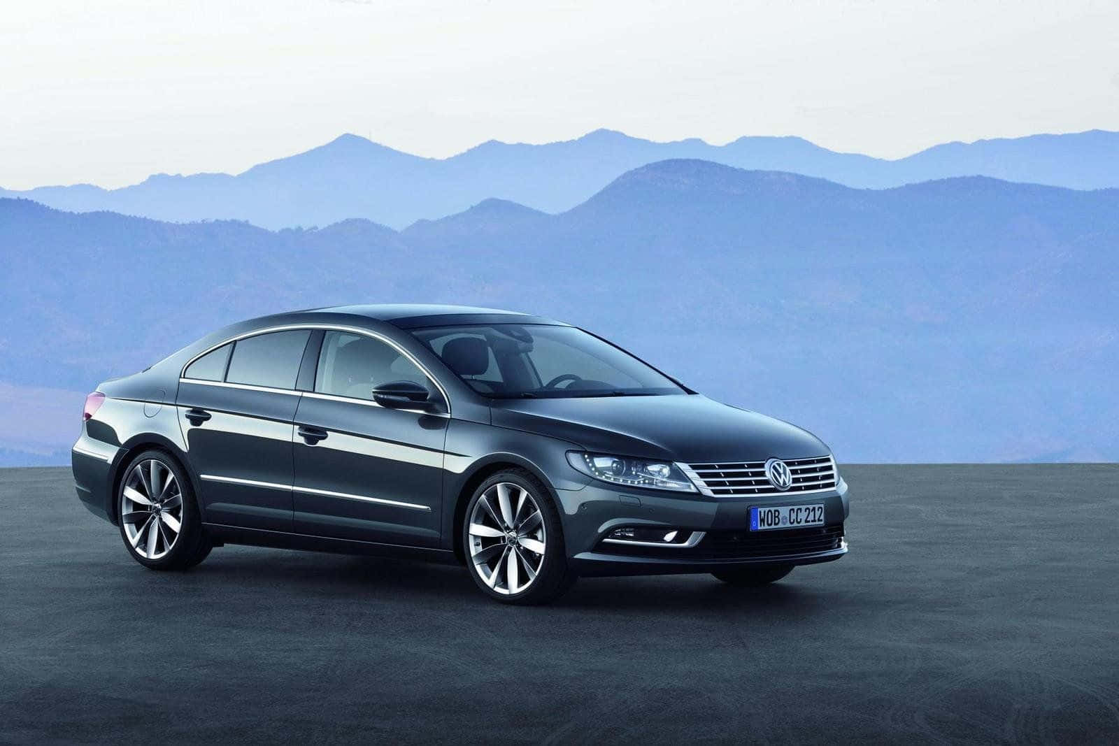 Sleek And Stylish Volkswagen Passat Cc In Motion Wallpaper