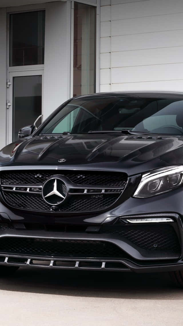 Sleek Black Mercedes Benz Iphone Wallpaper