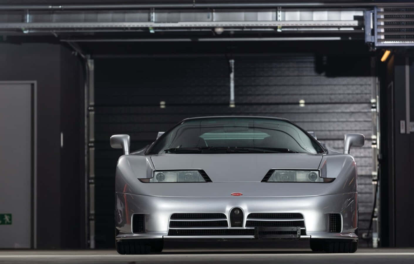 Sleek Bugatti Eb110 In Action Wallpaper