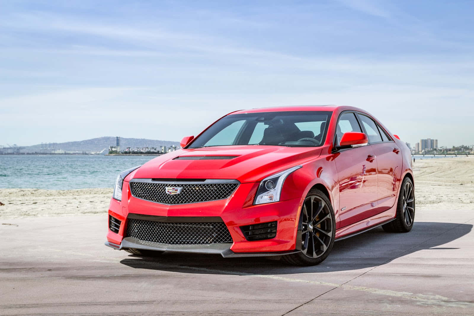 Sleek Cadillac Ats In Action Wallpaper