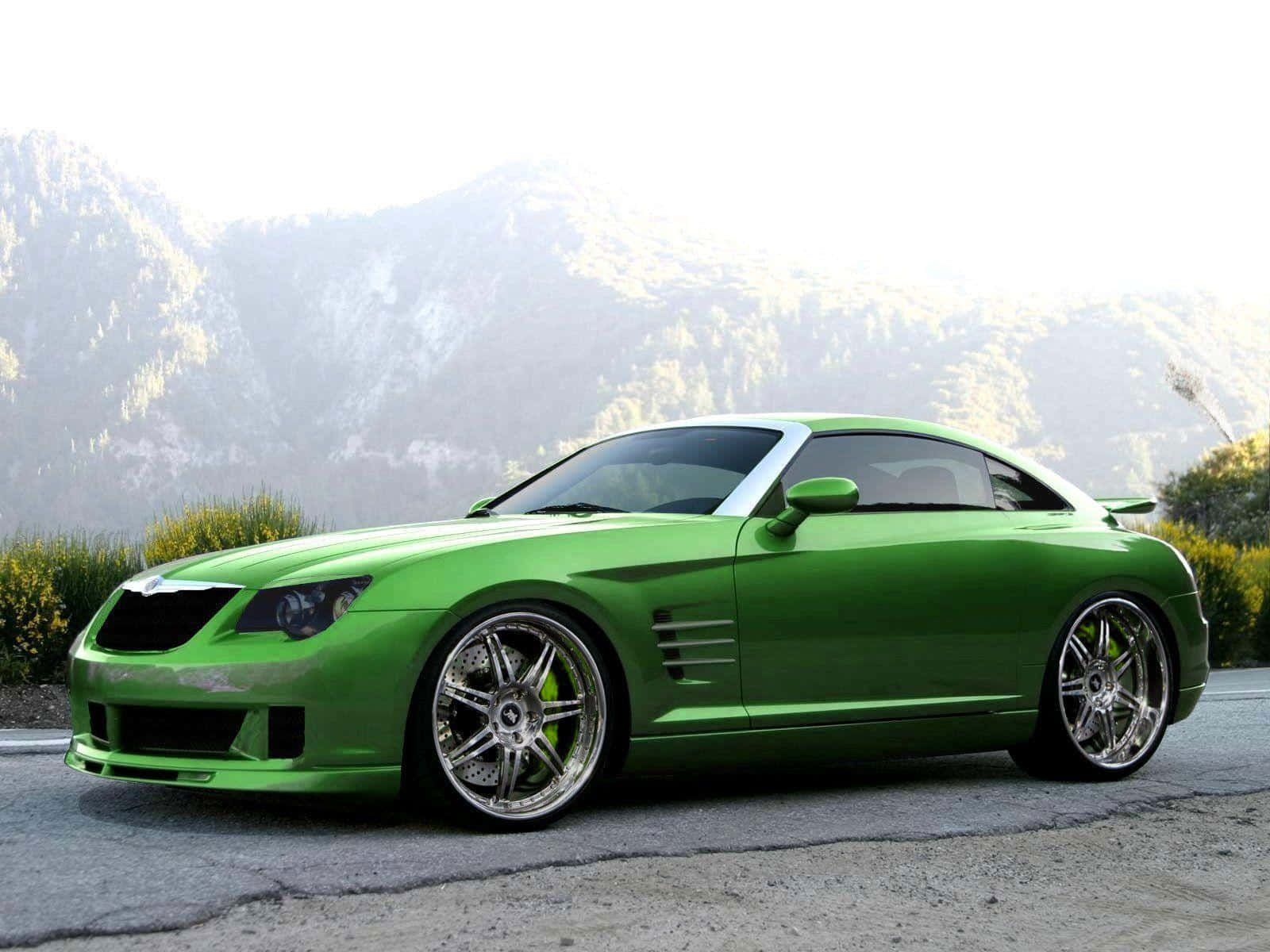 Sleek Chrysler Crossfire Sports Car On The Road Wallpaper