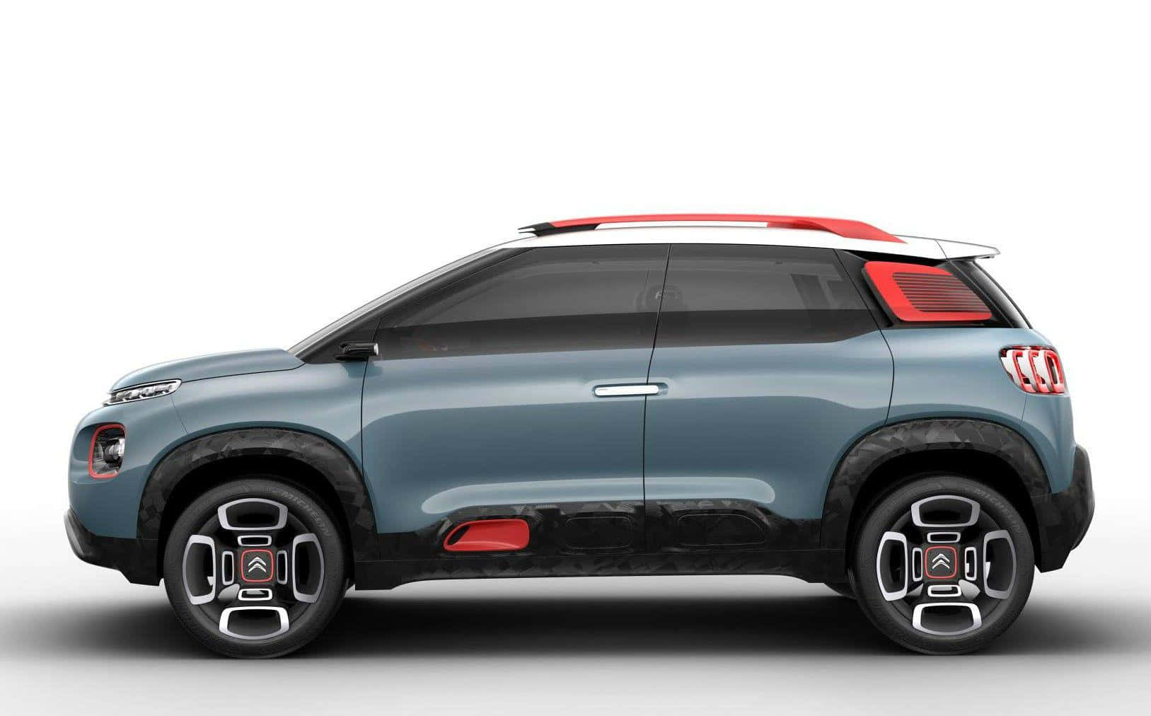 Sleek Citroen C5 Aircross In Motion. Wallpaper