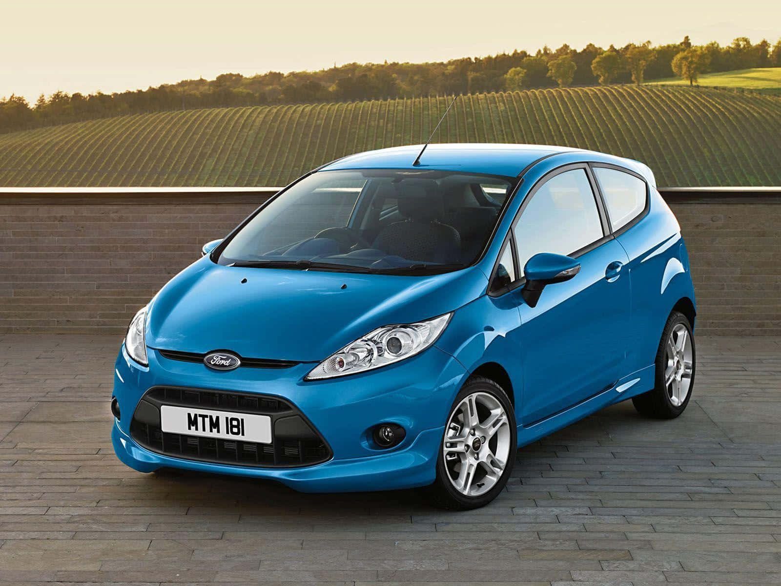 Sleek Ford Fiesta In Action Wallpaper