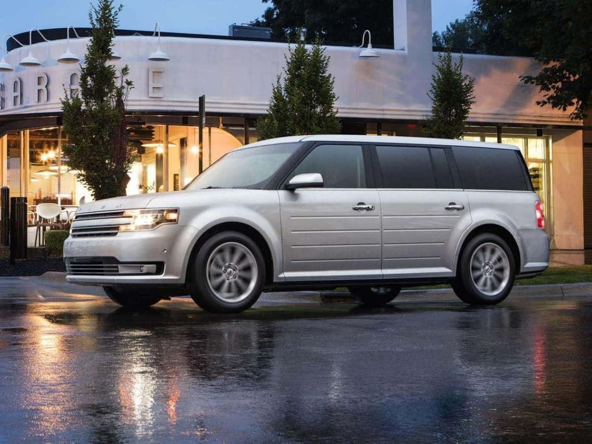 Sleek Ford Flex On The Road Wallpaper