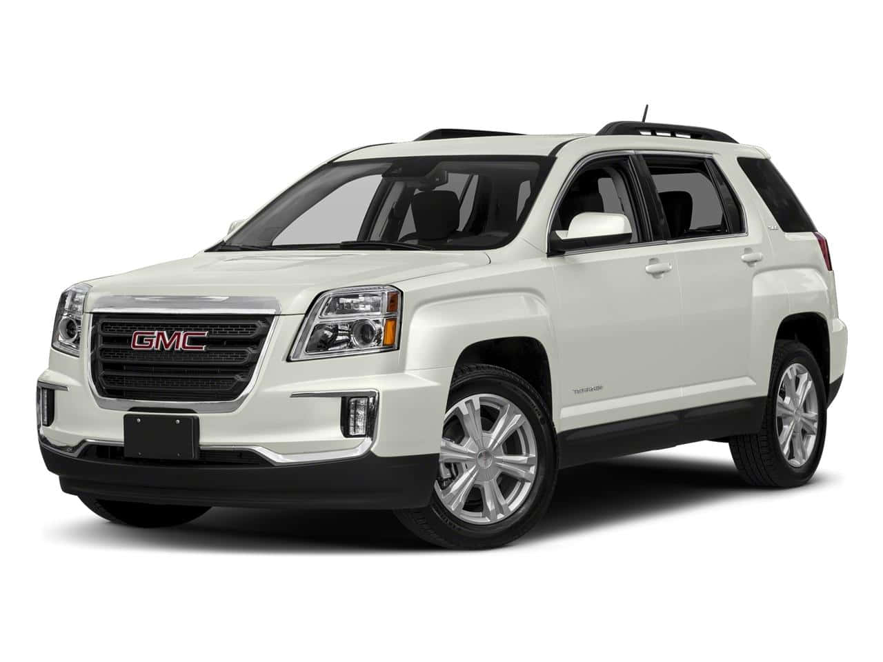 Sleek Gmc Terrain Cruising On An Open Road Wallpaper