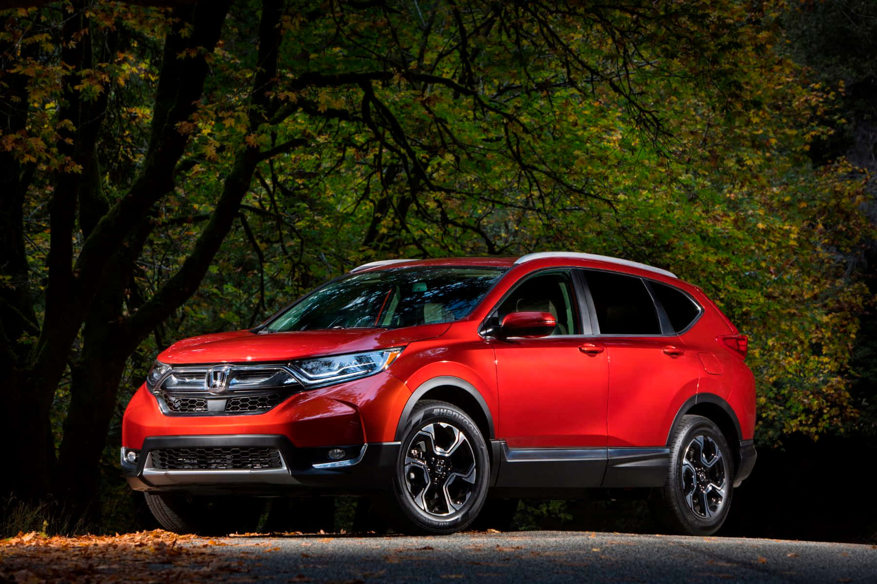 Sleek Honda Cr-v In Urban Setting Wallpaper