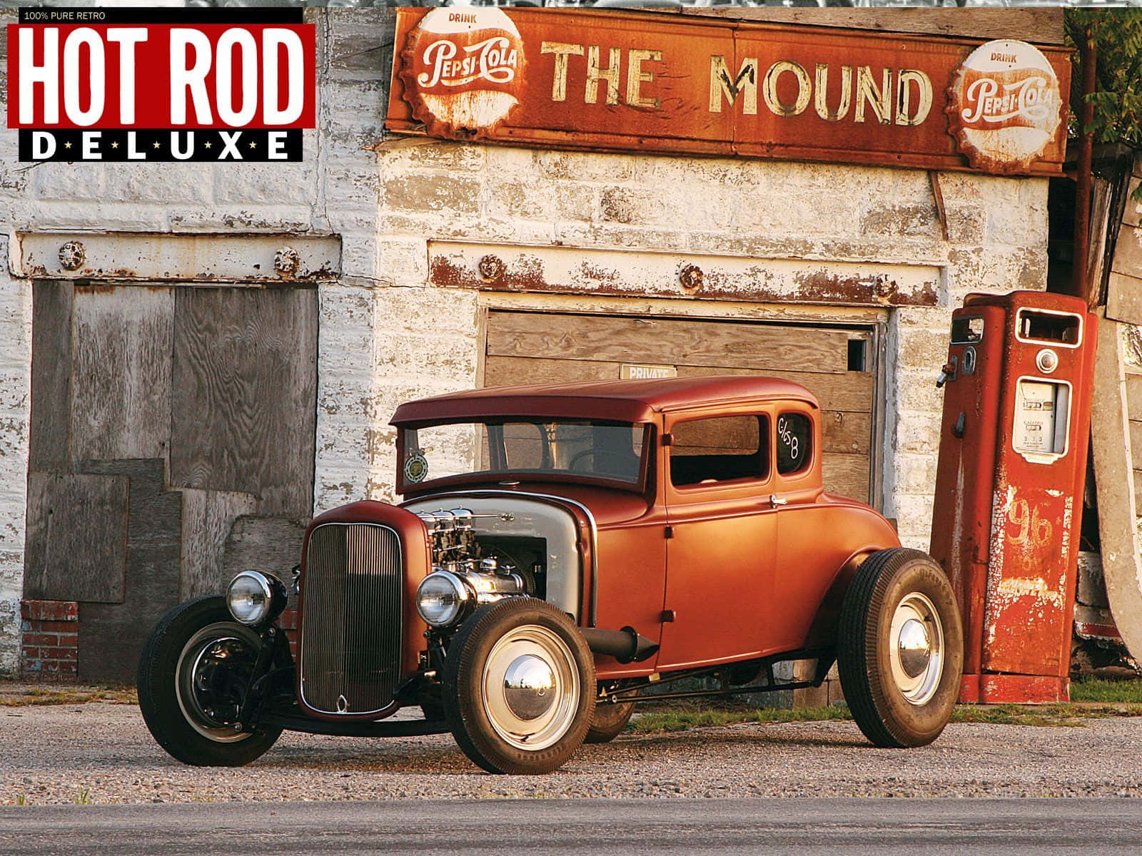 Sleek Hot Rod Unleashed Wallpaper