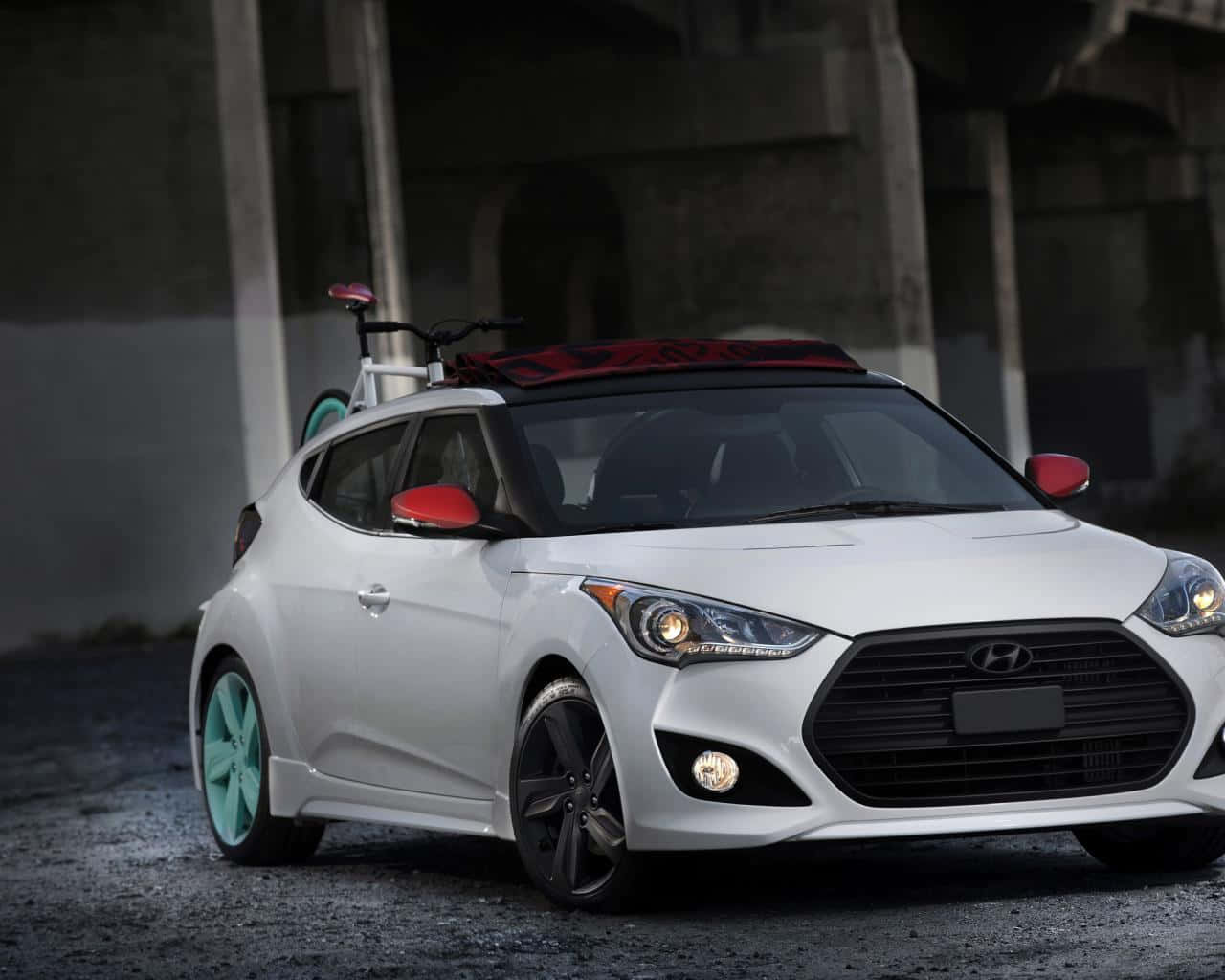 Sleek Hyundai Veloster In Its Prime Wallpaper