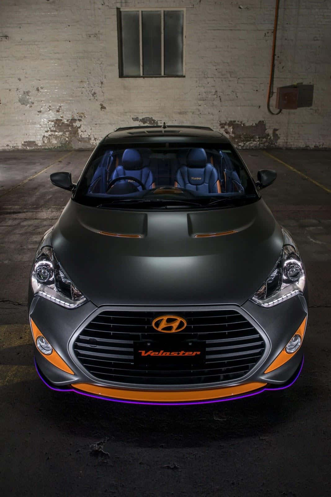 Sleek Hyundai Veloster In The City Wallpaper