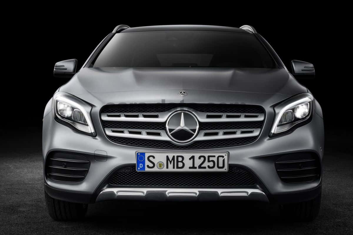 Sleek Mercedes Benz Gla-class In Urban Setting Wallpaper