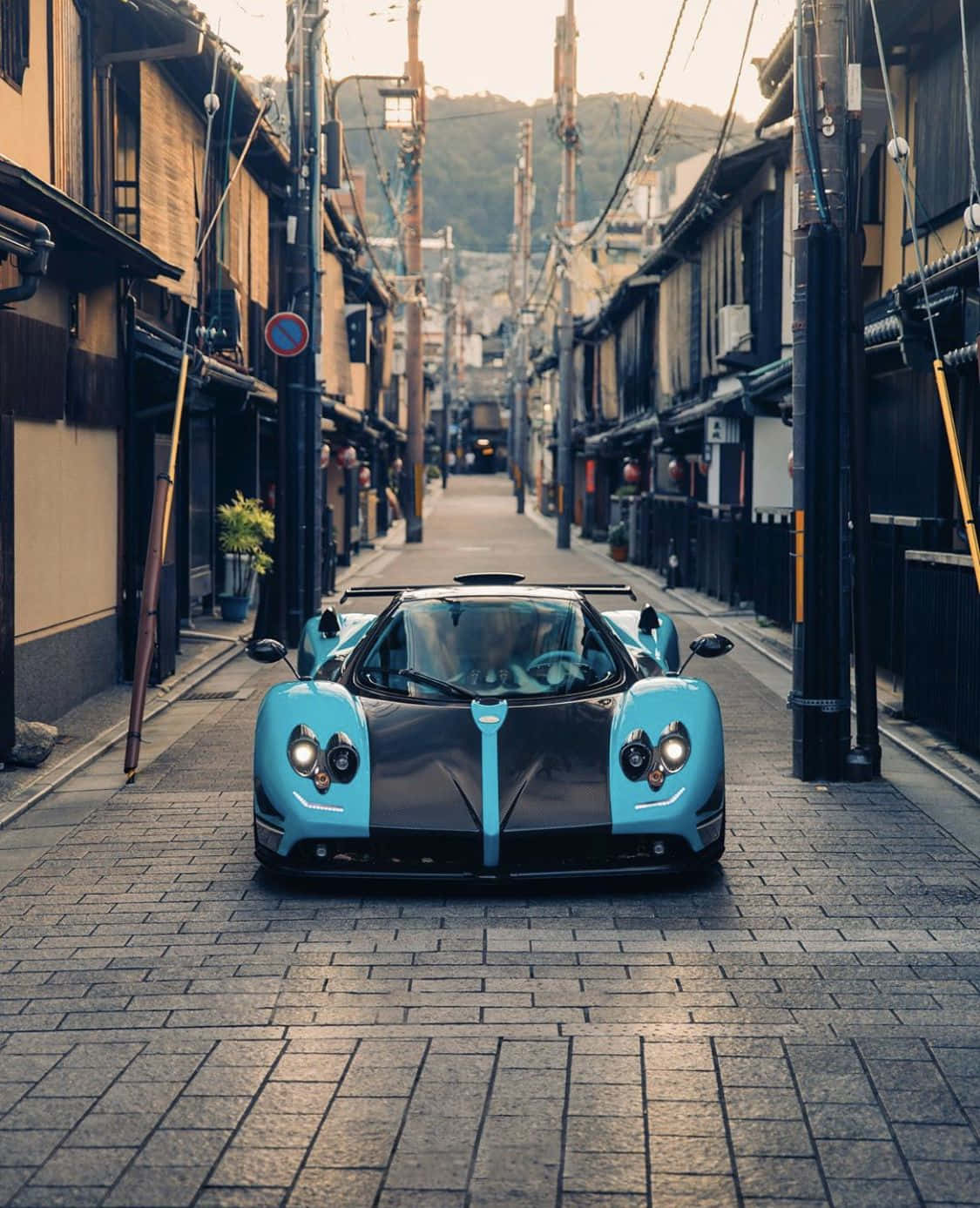 Sleek Pagani Zonda Tricolore Gliding On The Open Road Wallpaper