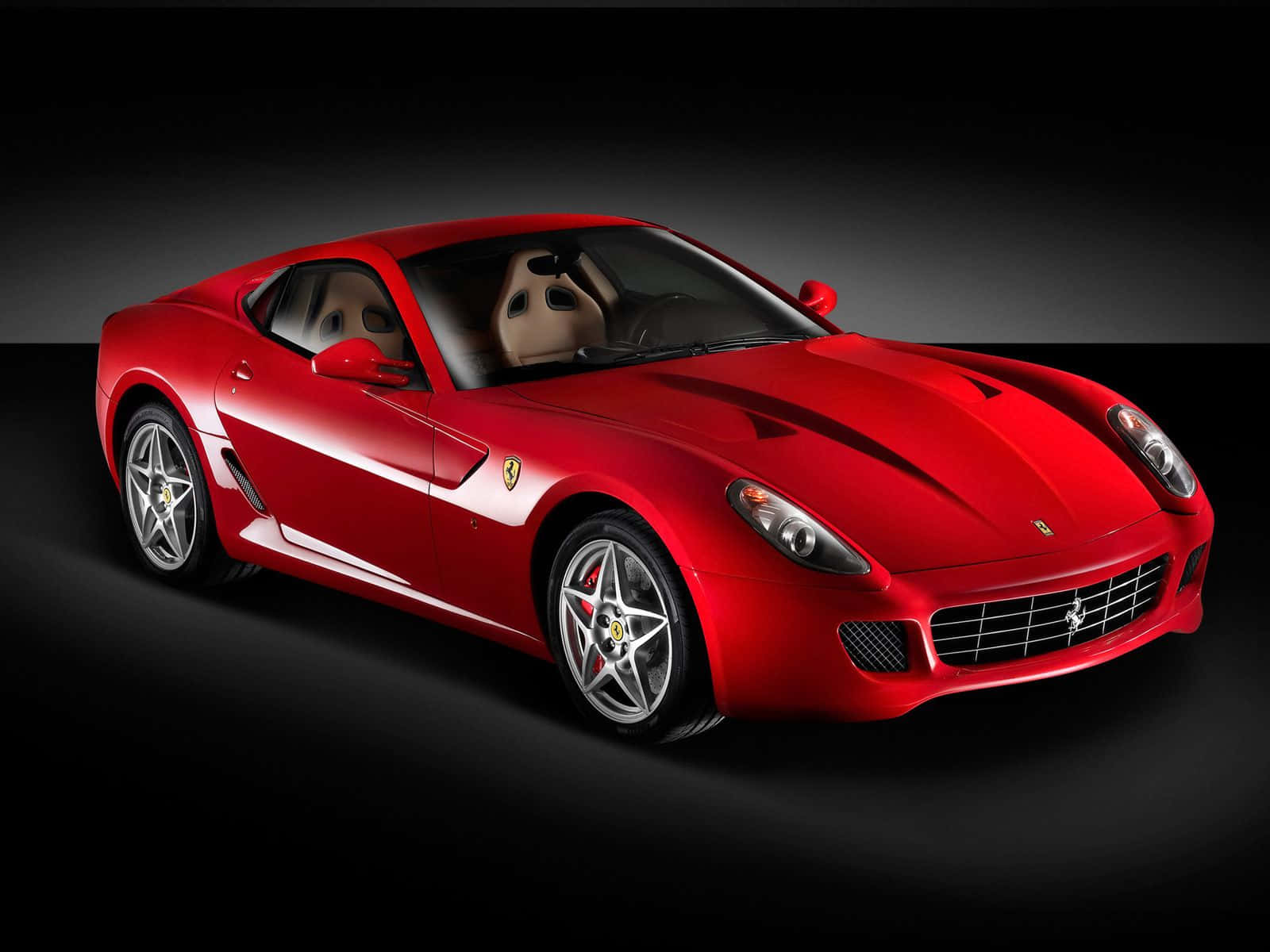 Sleek Red Ferrari 599 Gtb Fiorano Sportscar Wallpaper