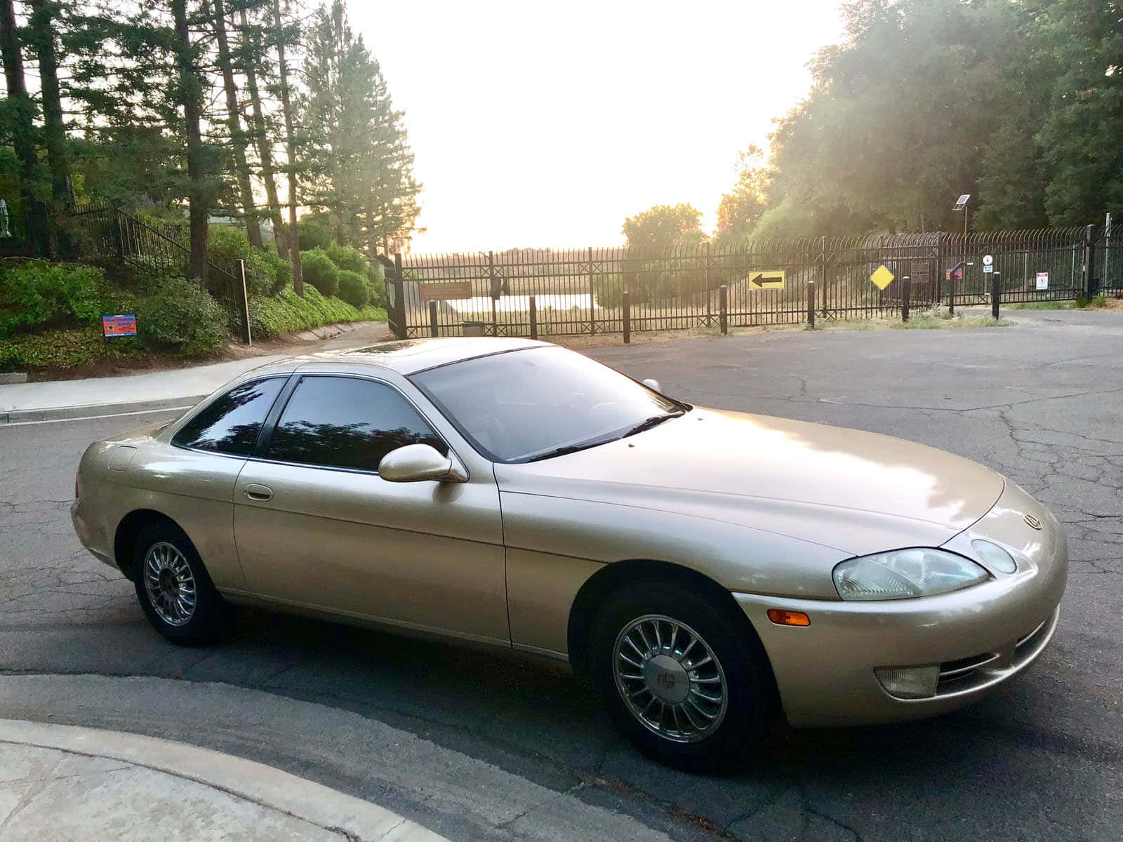 Sleek Silver Lexus Sc 300 In All Its Glory Wallpaper