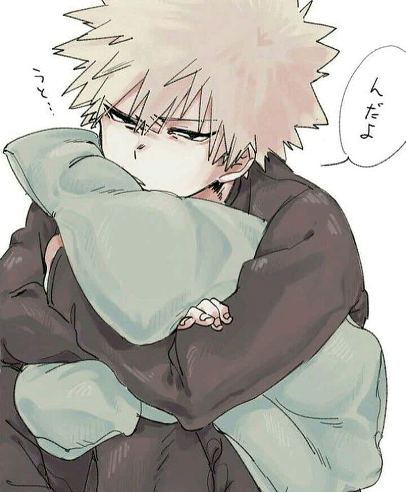 Sleepy Bakugou Anime Art Wallpaper