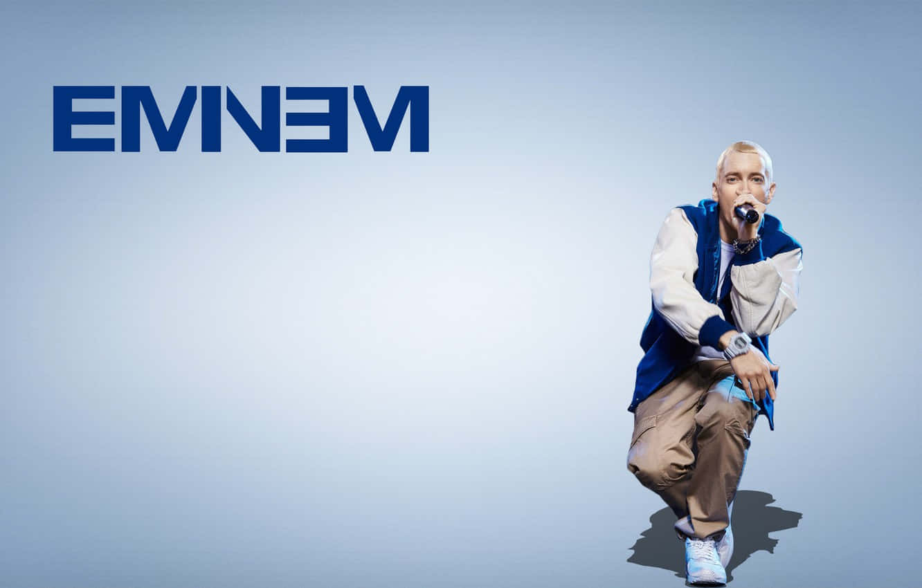 Slim Shady Holding Mic Wallpaper