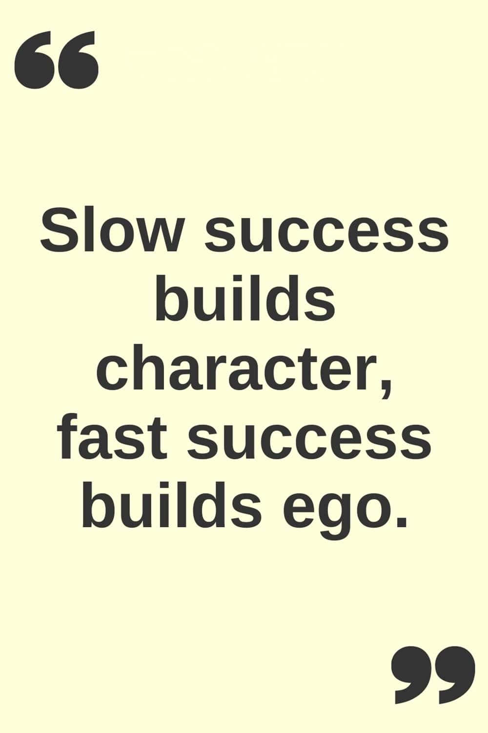 Slowvs Fast Success Quote Wallpaper