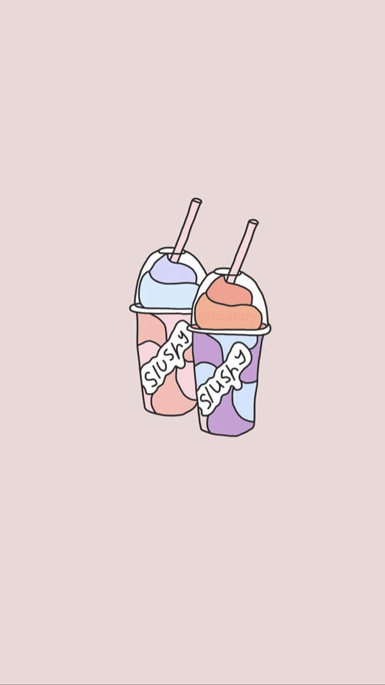 Slushy Line Art Wallpaper