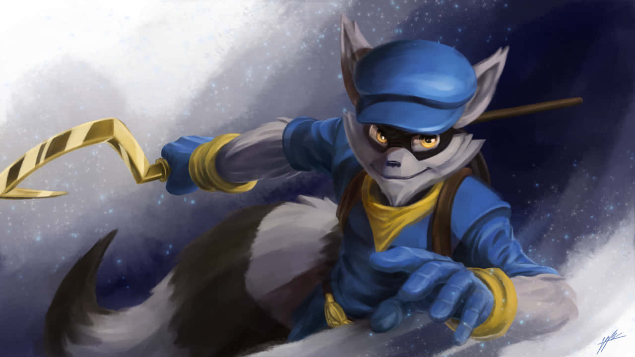 Sly Cooper Water Color Art Wallpaper