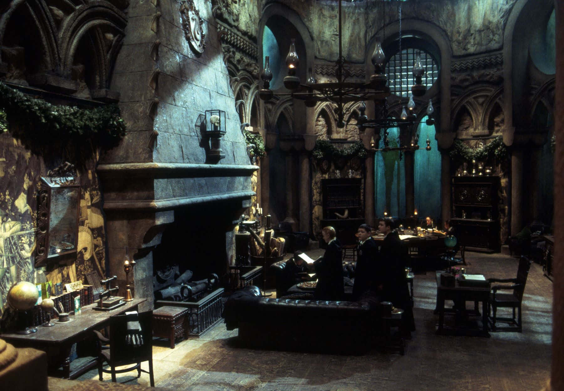 Slytherin Common Room Harry Potter Wallpaper