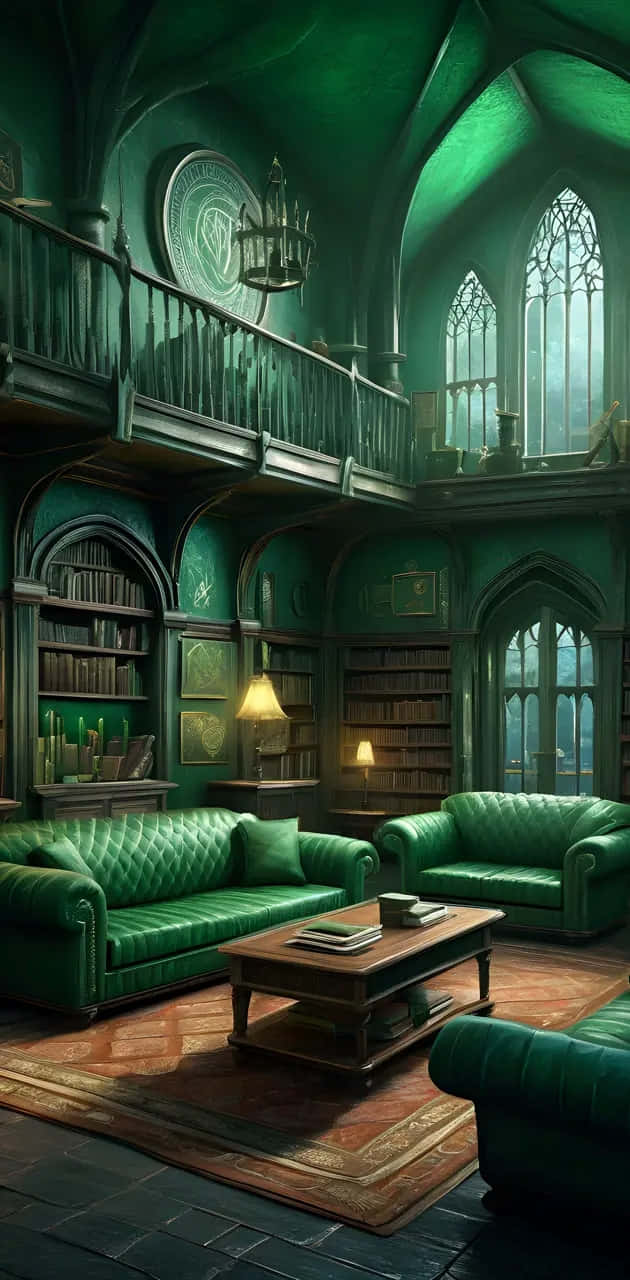 Slytherin Common Room Harry Potter Wallpaper