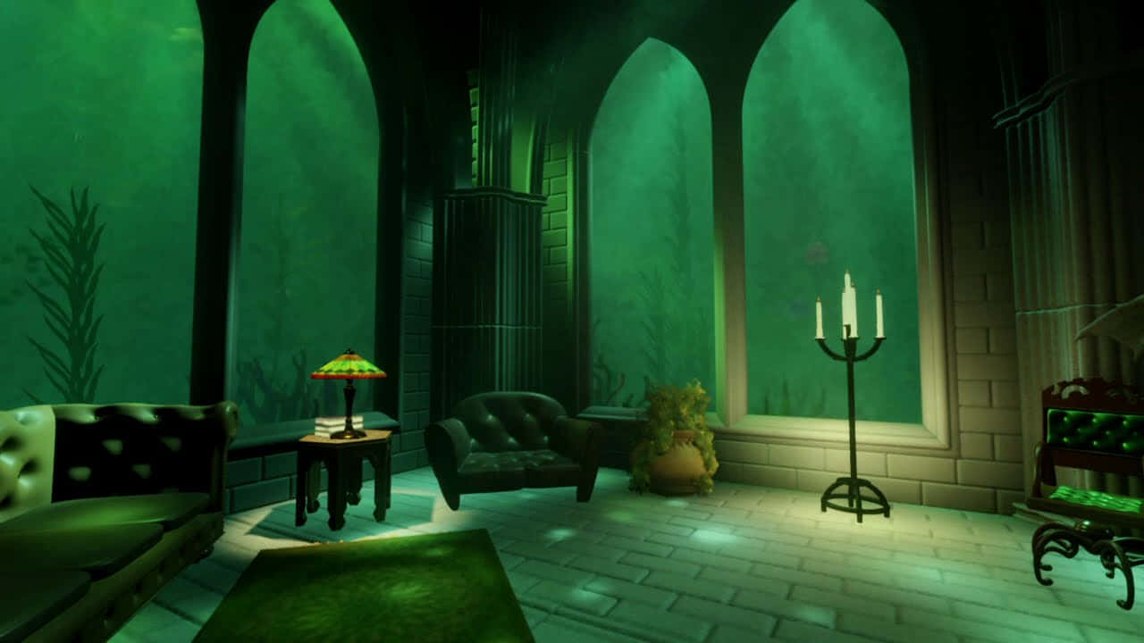 Slytherin Common Room Hogwarts Wallpaper